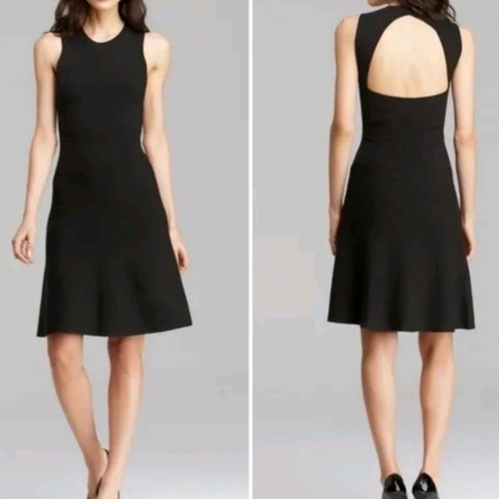Theory Women's Sleeveless Rear Cutout Fit to Flare MAYSEN Dress size S